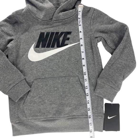 NWT Nike Kids Heather Grey Hoodie Sweatshirt - Size S (4-5yrs) - Picture 9 of 9